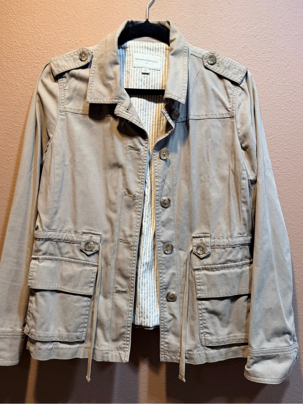 Banana Republic Light Tan Utility Jacket